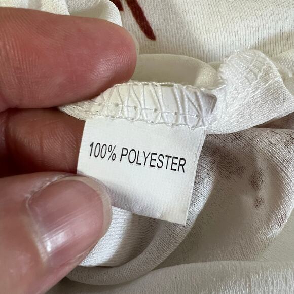 Nextmia Womens Tank Top Shirt American Flag Sleeveless Pullover Beige Red Blue - Picture 8 of 9